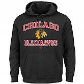 Men's Chicago Blackhawks Majestic Heart x26 Soul Hoodie - Black,baseball caps,new era cap wholesale,wholesale hats